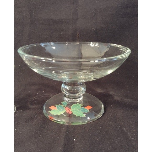 Vintage 4pc AVON Holiday Hostess Collection Holly Christmas Serve Ware - Picture 6 of 6
